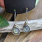 Silver 'Dew Drop' Earrings - Labradorite