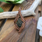 Moldavite and Copper Necklace