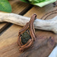 Moldavite and Copper Necklace