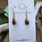 Bronze 'Dew Drop' Earrings - Tektite