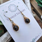 Bronze 'Dew Drop' Earrings - Tektite