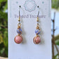 Bronze 'Alchemy' Earrings - Tanzanite & Thulite