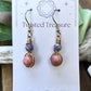 Bronze 'Alchemy' Earrings - Tanzanite & Thulite