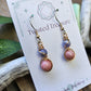 Bronze 'Alchemy' Earrings - Tanzanite & Thulite