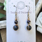 Bronze 'Alchemy' Earrings - Ruby Kyanite