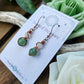Copper 'Alchemy' Earrings - Rose Quartz & Green Aventurine