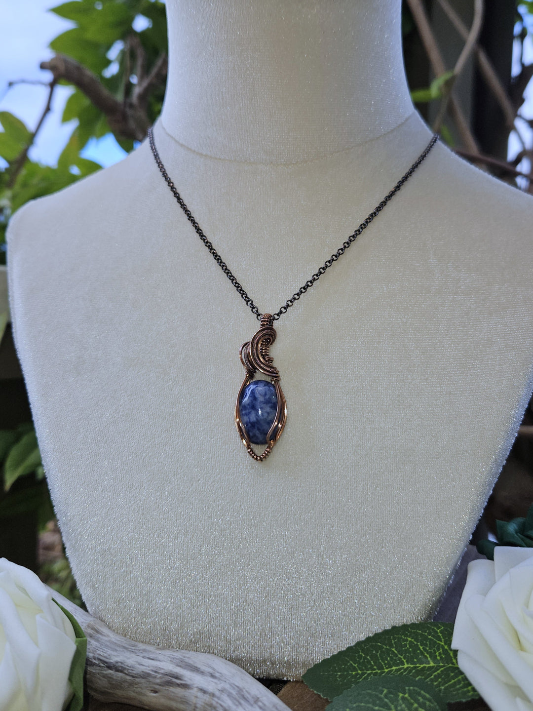 Sodalite and Copper Necklace