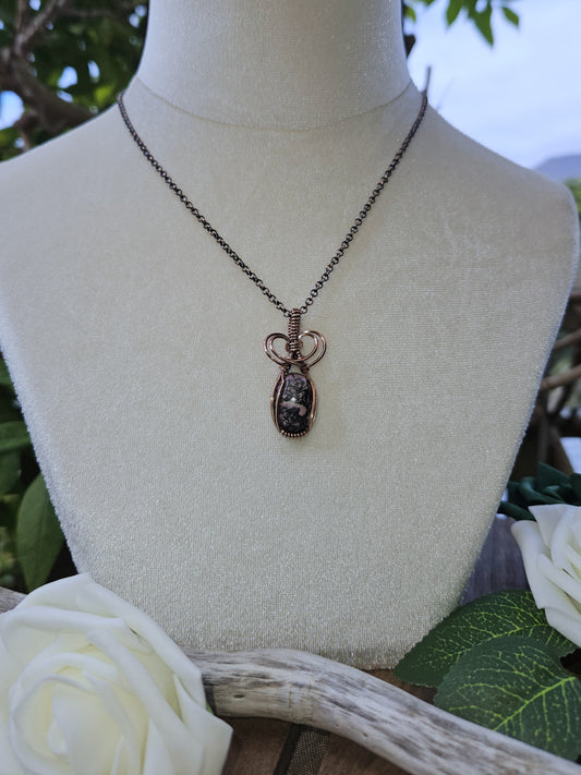 Rhodonite and Copper Necklace