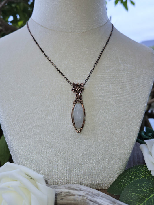 Moonstone and Copper Necklace