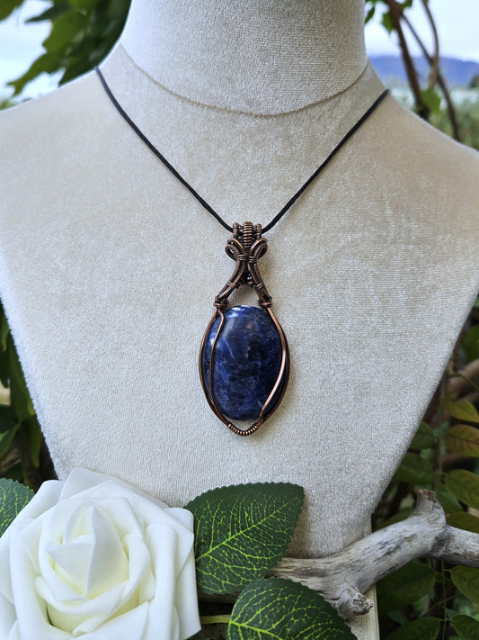 Sodalite and Copper Necklace