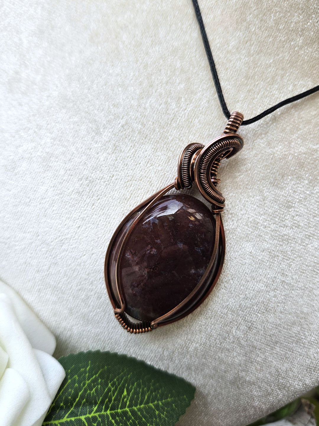 Indian Agate and Copper Necklace