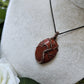 Red Jasper and Copper Tree of Life Necklace