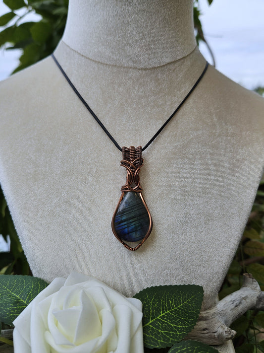 Labradorite and Copper Necklace