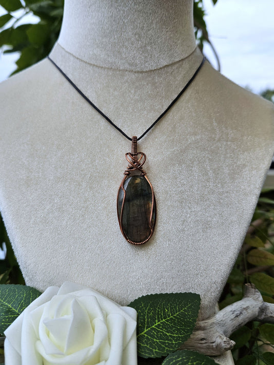 Labradorite and Copper Necklace