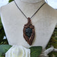 Labradorite and Copper Skull Necklace