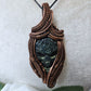 Labradorite and Copper Skull Necklace