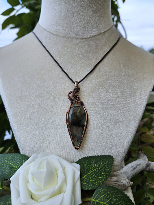 Labradorite and Copper Necklace