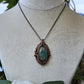 Aquamarine and Copper Shield Necklace
