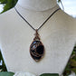 Obsidian Copper Moon Necklace