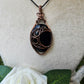 Obsidian Copper Moon Necklace