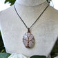 Rose Quartz and Copper Tree of Life Necklace
