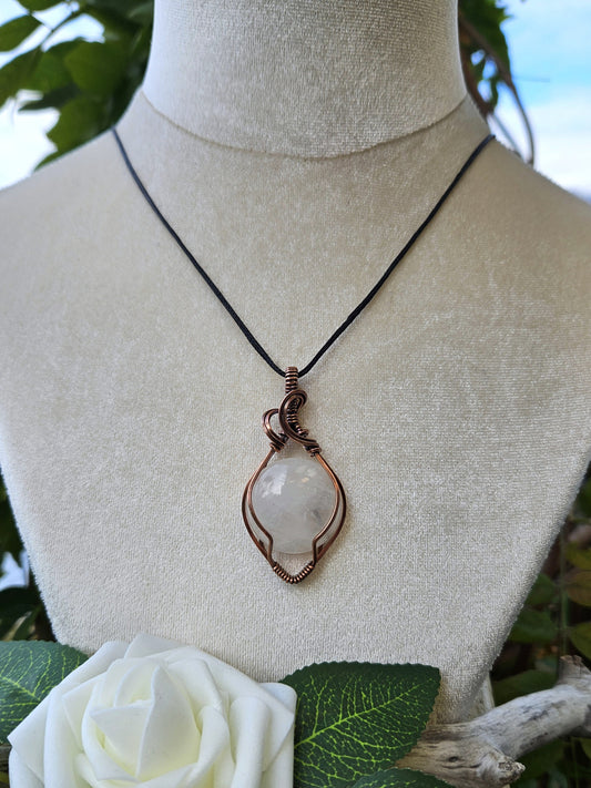 Quartz and Copper Necklace