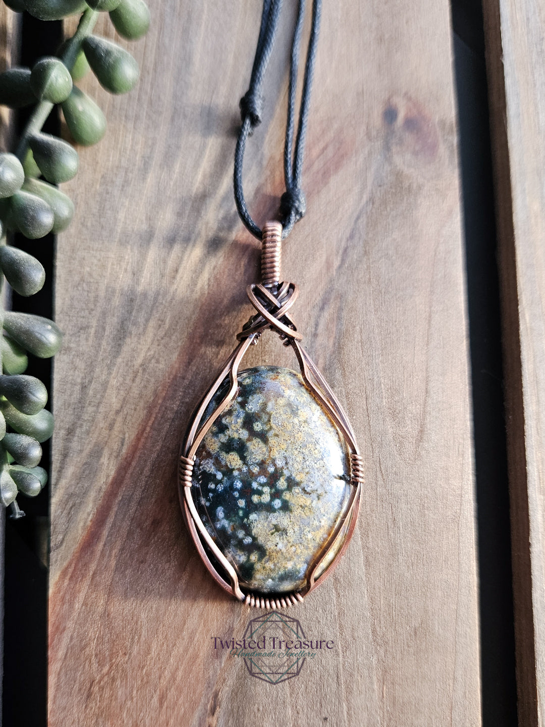 Ocean Jasper and Copper Necklace