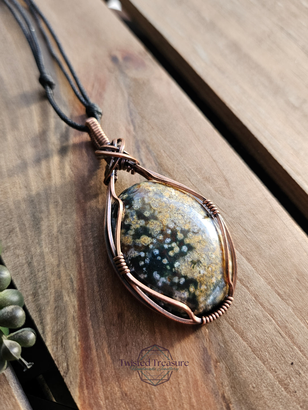 Ocean Jasper and Copper Necklace