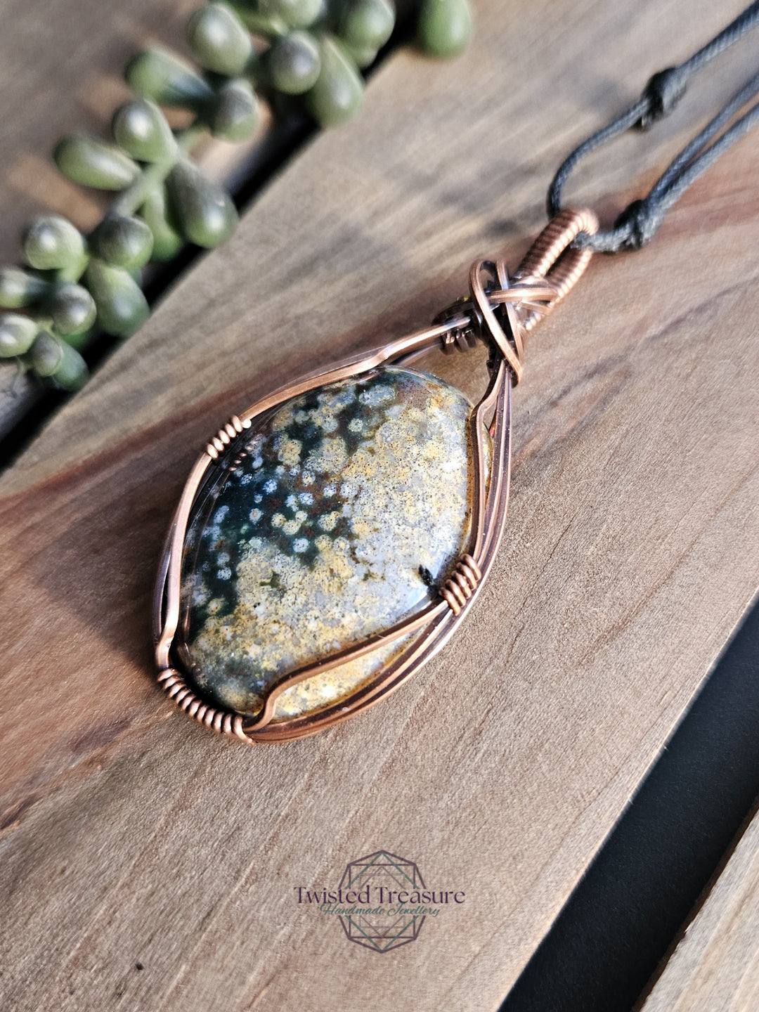 Ocean Jasper and Copper Necklace