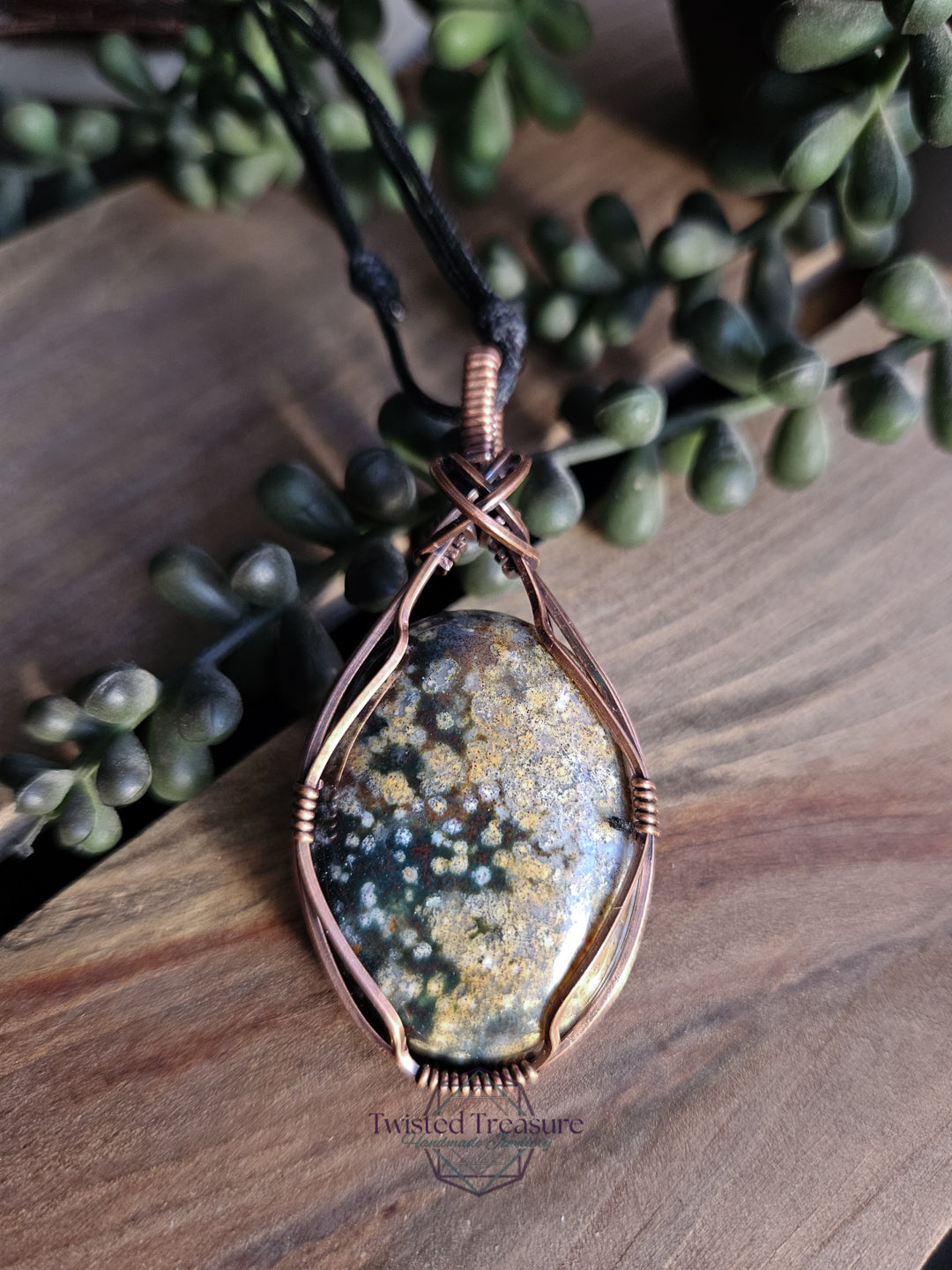 Ocean Jasper and Copper Necklace