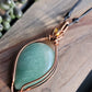 Green Aventurine, Tigers Eye and Copper Necklace