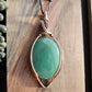 Green Aventurine and Copper Necklace