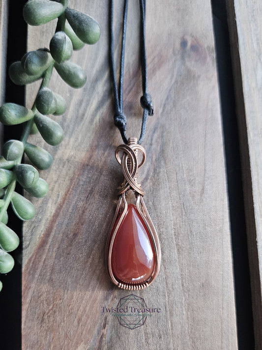 Carnelian and Copper Necklace