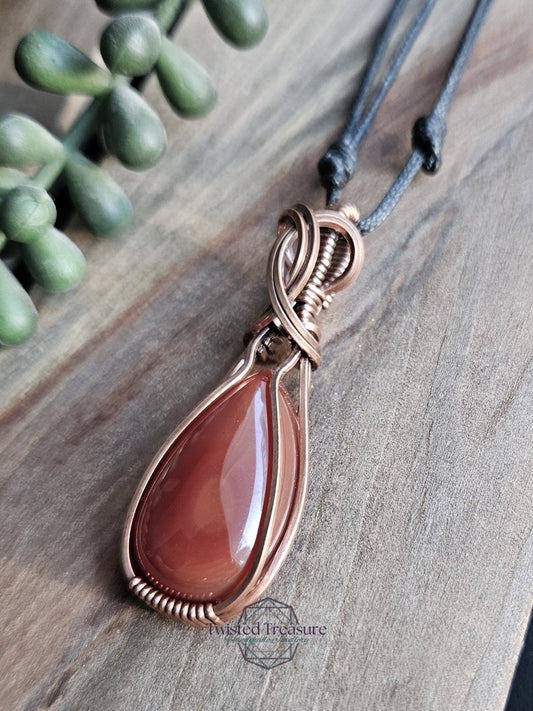 Carnelian and Copper Necklace