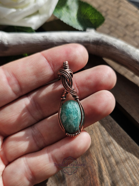 Amazonite and Copper Necklace