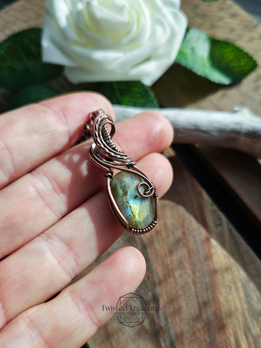Labradorite and Copper Necklace