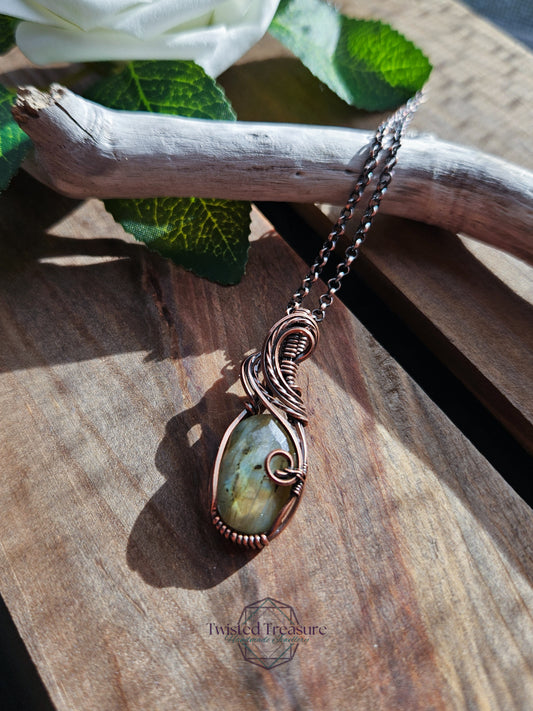 Labradorite and Copper Necklace
