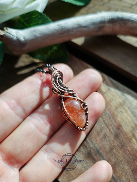 Sunstone and Copper Necklace