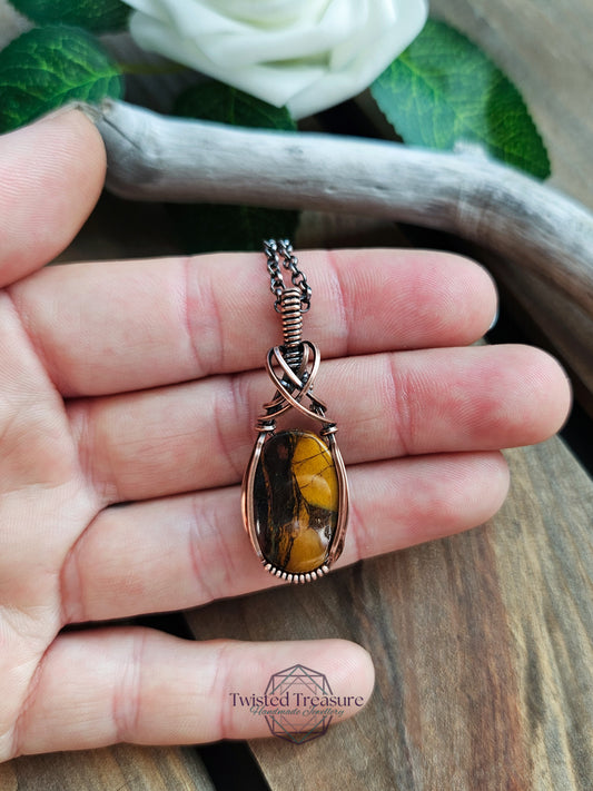 Mookaite and Copper Necklace
