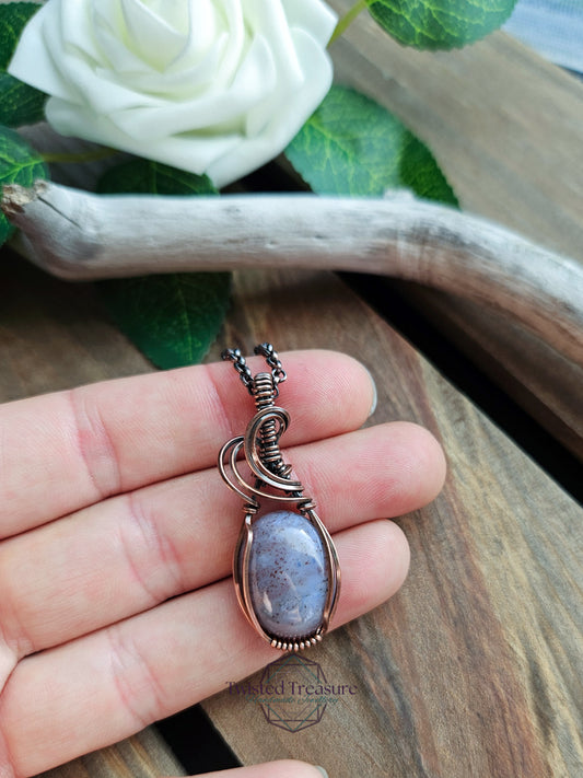 Indian Agate and Copper Necklace