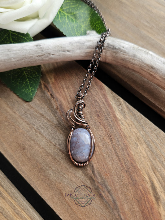 Indian Agate and Copper Necklace