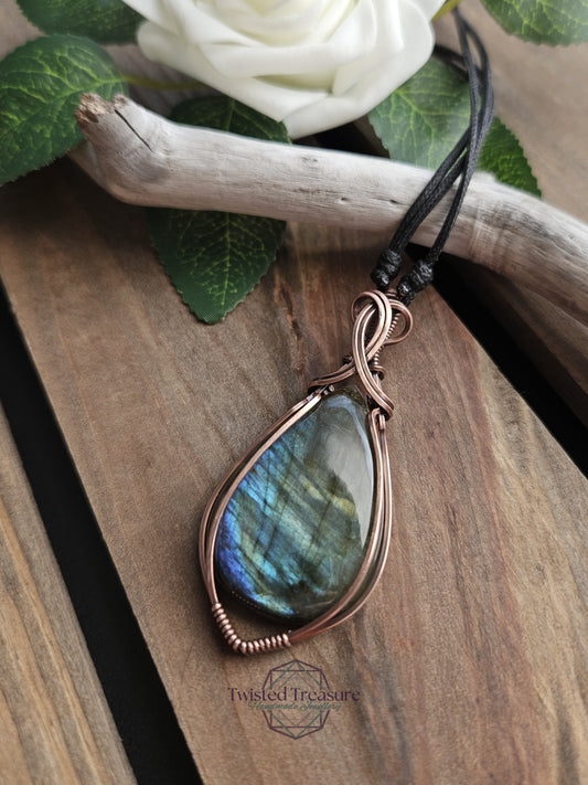 Labradorite and Copper Necklace