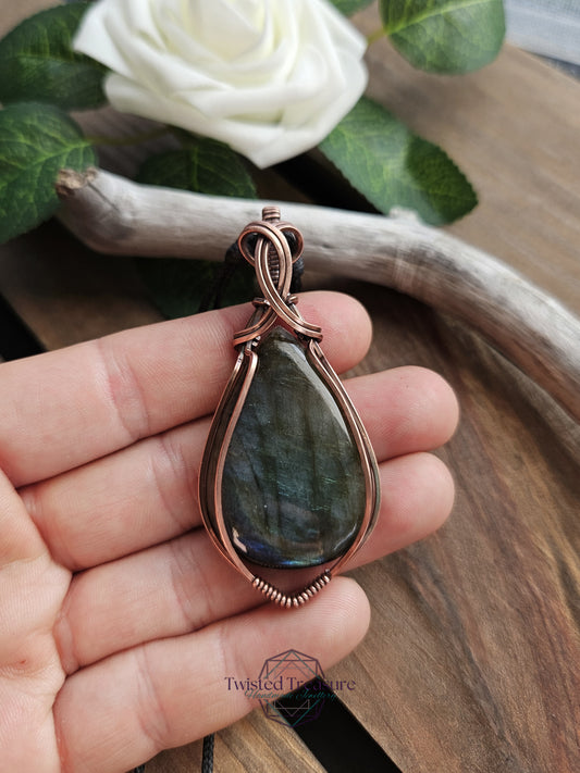 Labradorite and Copper Necklace