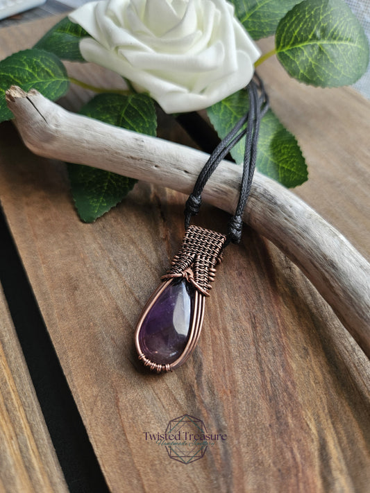 Amethyst and Copper Necklace