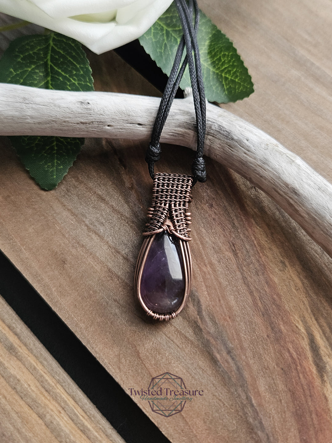 Amethyst and Copper Necklace
