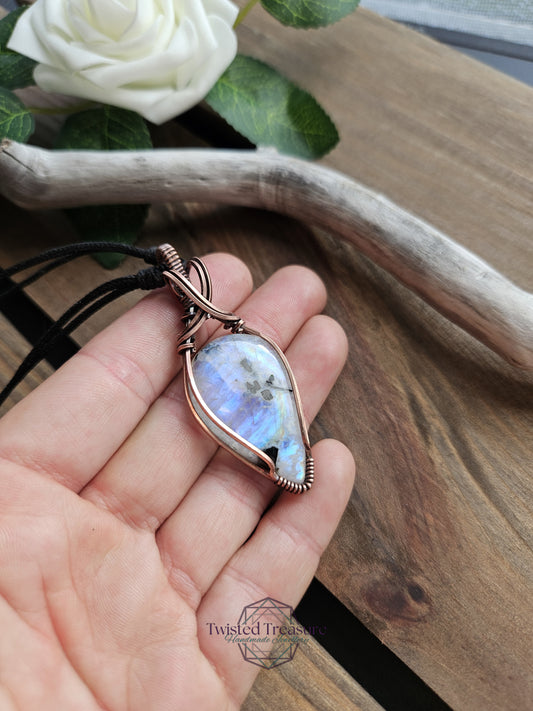 Moonstone and Copper Necklace