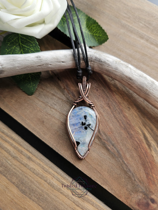 Moonstone and Copper Necklace