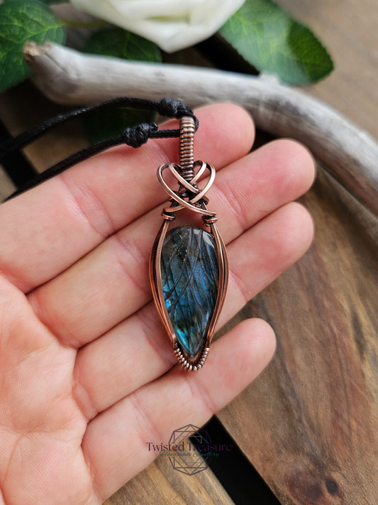 Labradorite and Copper Necklace