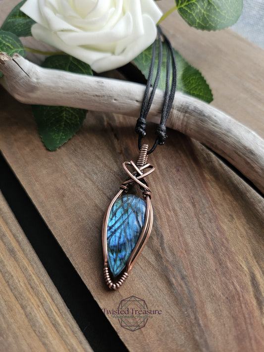 Labradorite and Copper Necklace