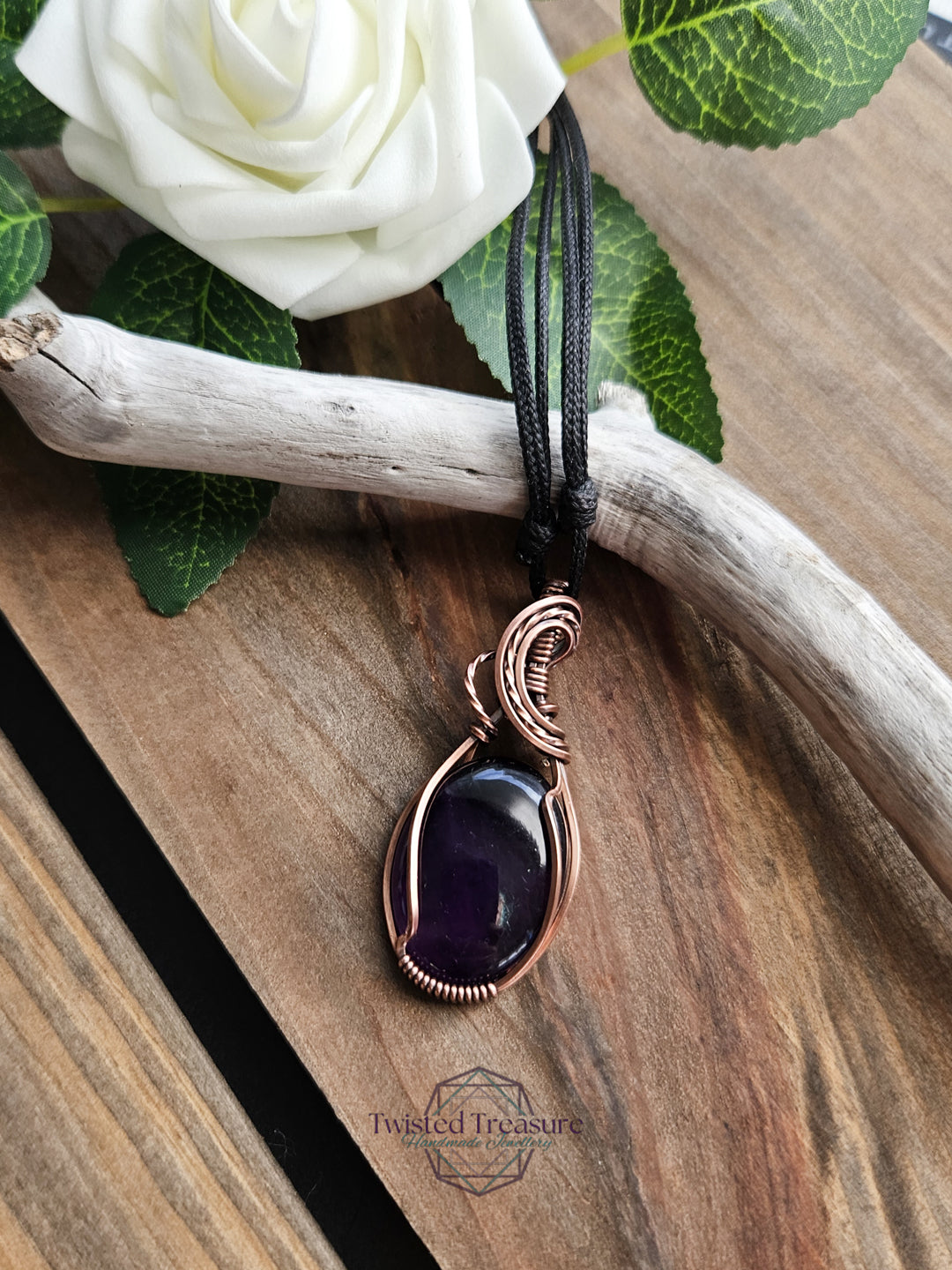 Amethyst and Copper Necklace
